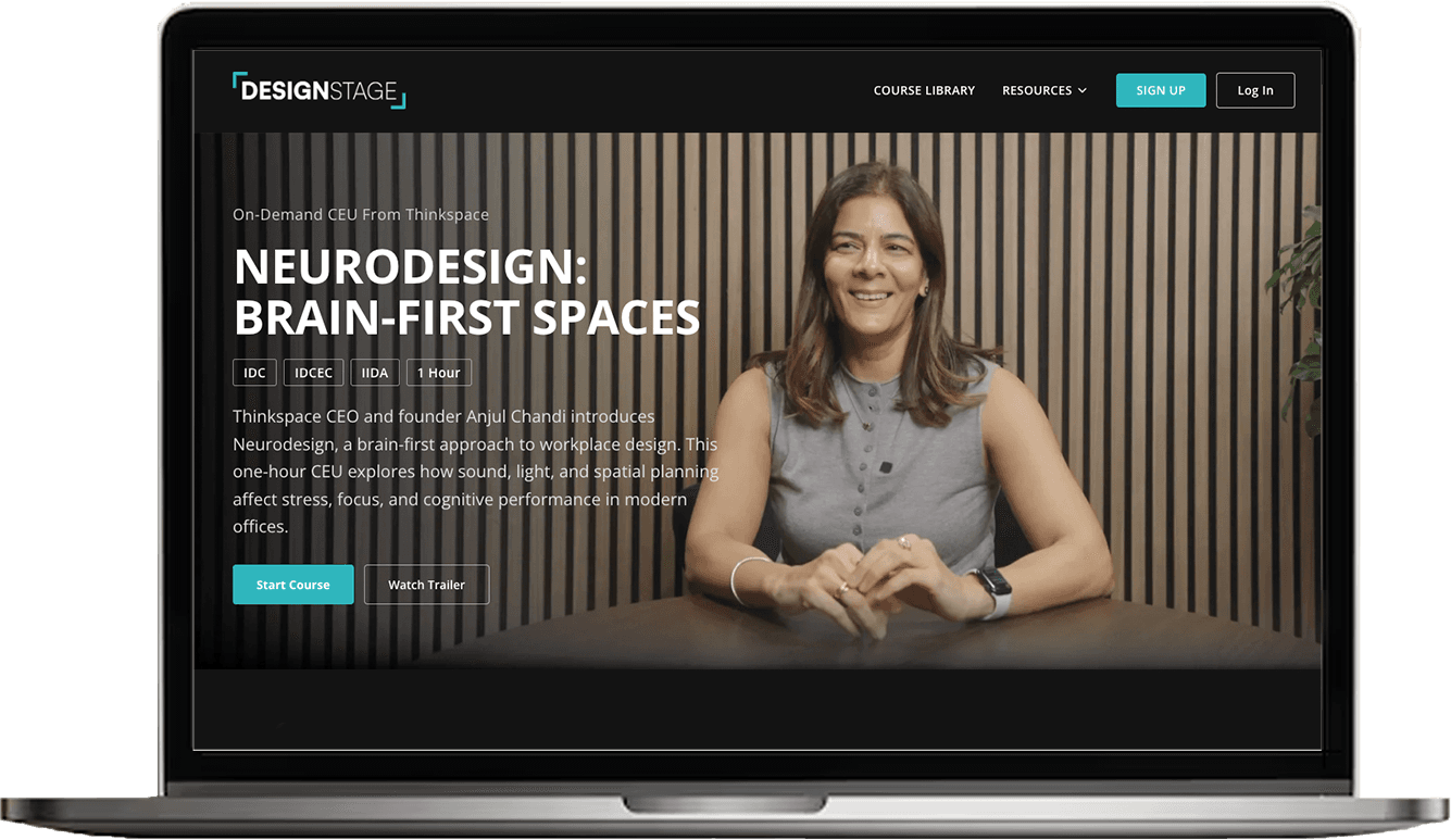 Neurodesign: the secret to creating brain-friendly spaces, a 1-hour IDCEC course from Thinkspace